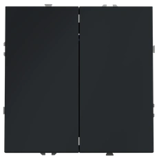 Изображение Перекрестный переключатель встраиваемый VOLTUM S70 двухклавишный 10А, (графит)